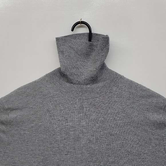 Stafford Turtleneck Long Sleeve Men's Gray Sweater - Picture 2 of 7